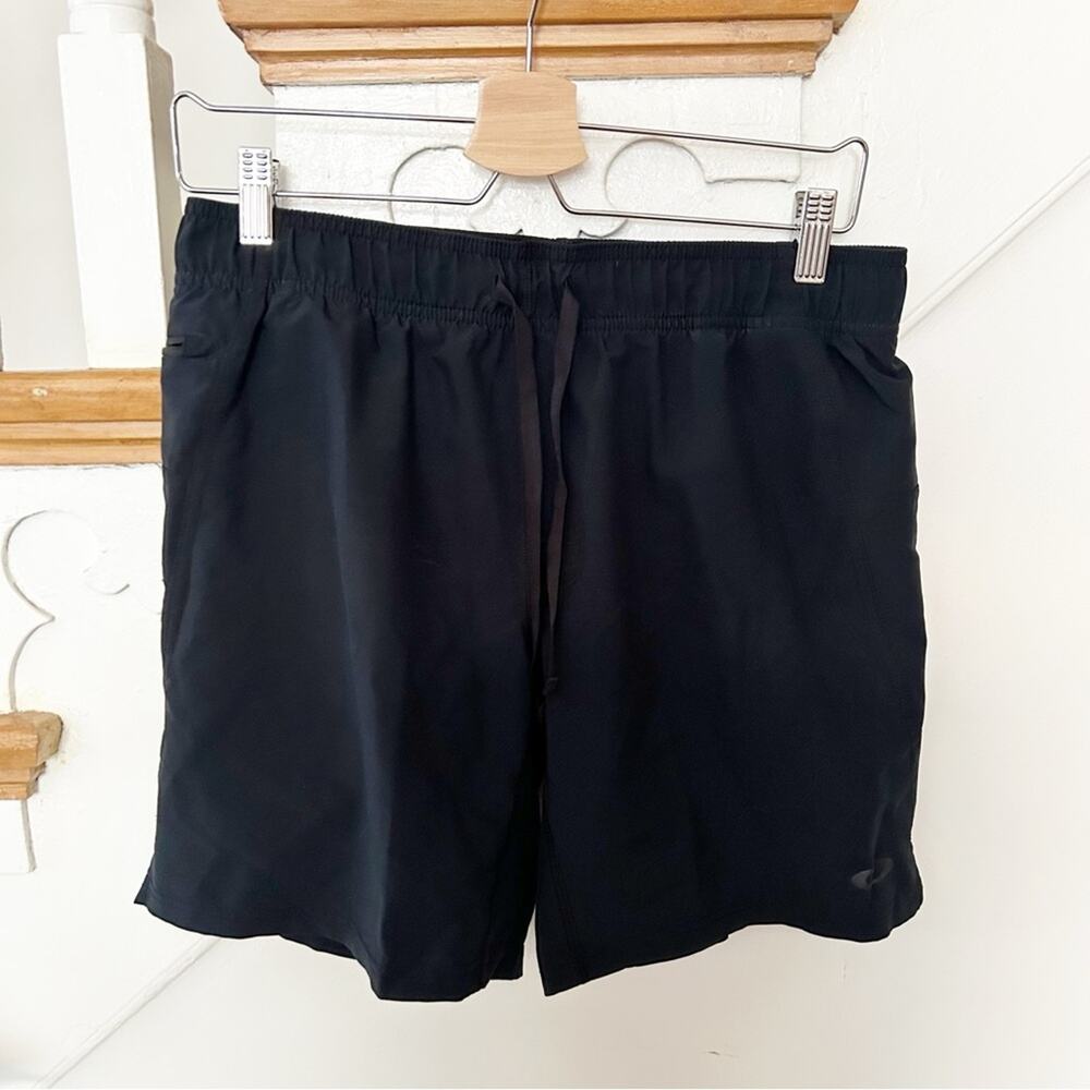 Oakley Black Athletic Shorts Lightweight Drawstring Zip Pocket Pull-On Size S